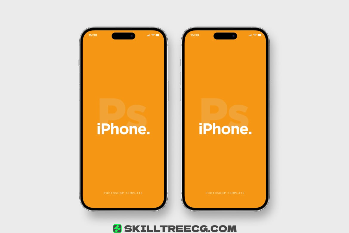 图片[3]-Phone 14 Front View Mockup Pack（206490）-技能树